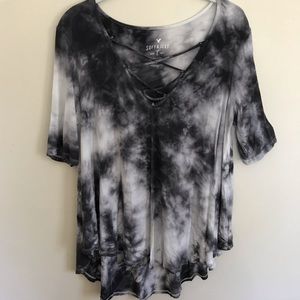 Soft and sexy tie dye shirt